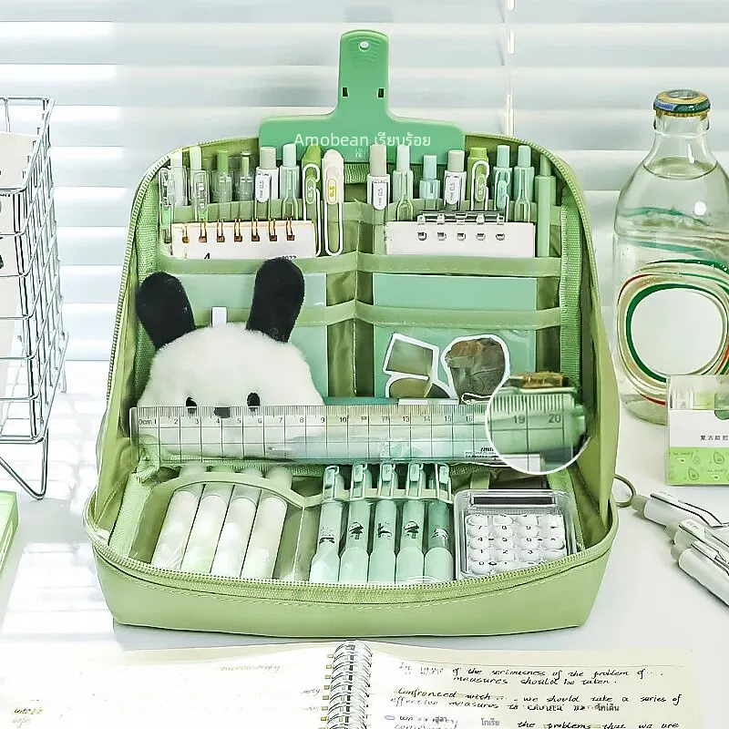 กล่องดินสอความจุขนาดใหญ่12ชั้นกระเป๋าใส่ของอเนกประสงค์1ชิ้น