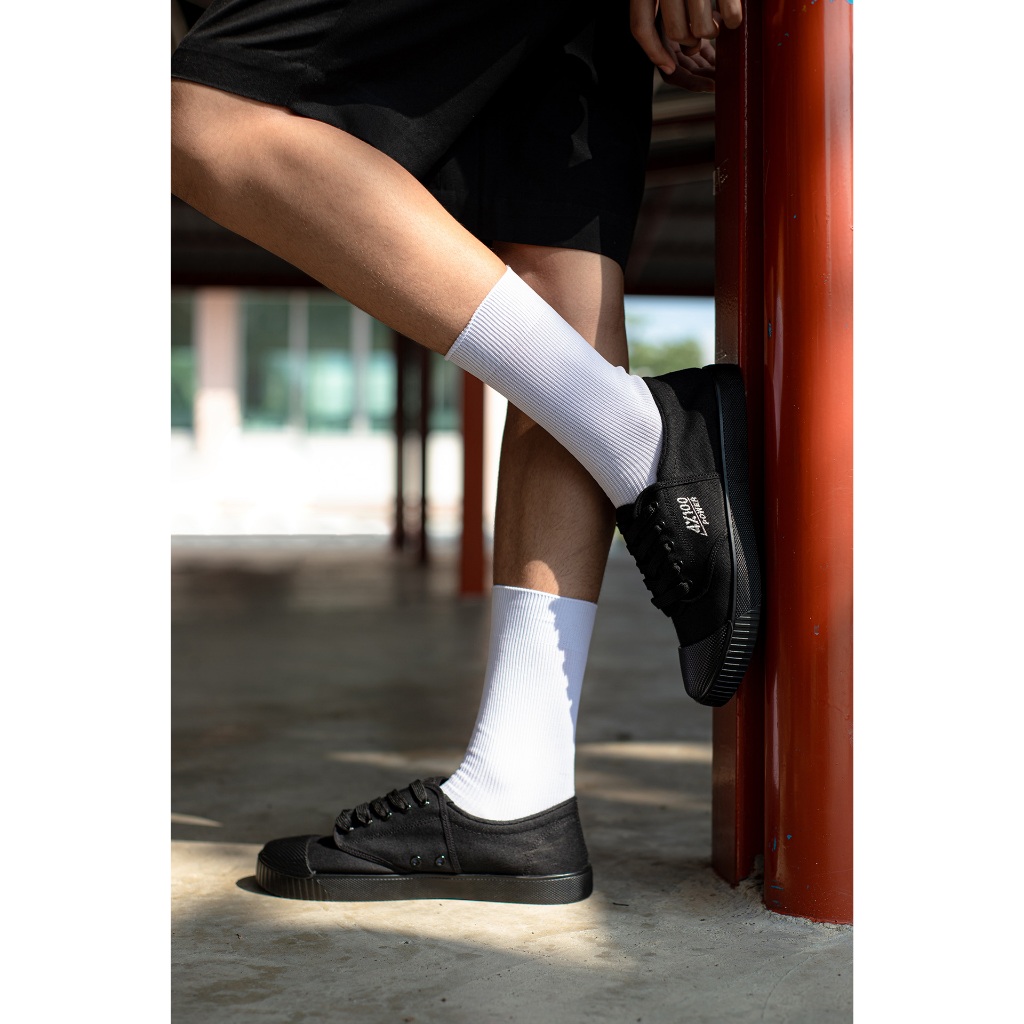 Y-Roon รองเท้าผ้าใบนักเรียน รุ่น 4X100 เพิ่มขอบนวม ใส่แล้วนุ่มสบาย มีครบทุกสี  ไซซ์ 31-45 - รูปที่ 7