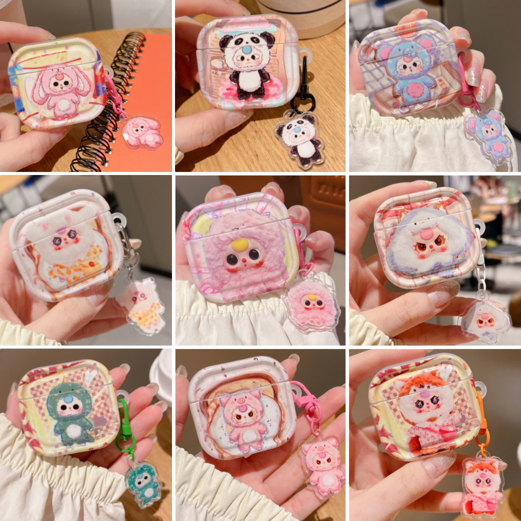 เคสซิลิโคนแบบพกพา For Airpods4 เคสป้องกันหูฟัง ลายการ์ตูน Baby Three น่ารักมากกก