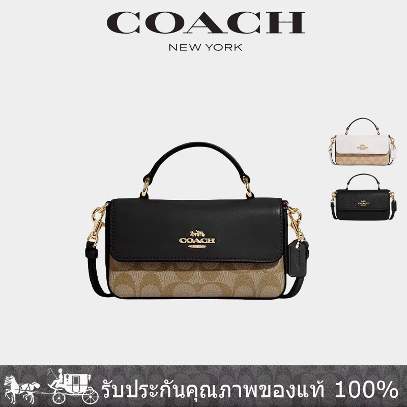 Coach Mini กระเป๋าสะพายไหล่ กระเป๋าถือ หนัง ทรงโท้ท สําหรับสตรี CC340 CC882