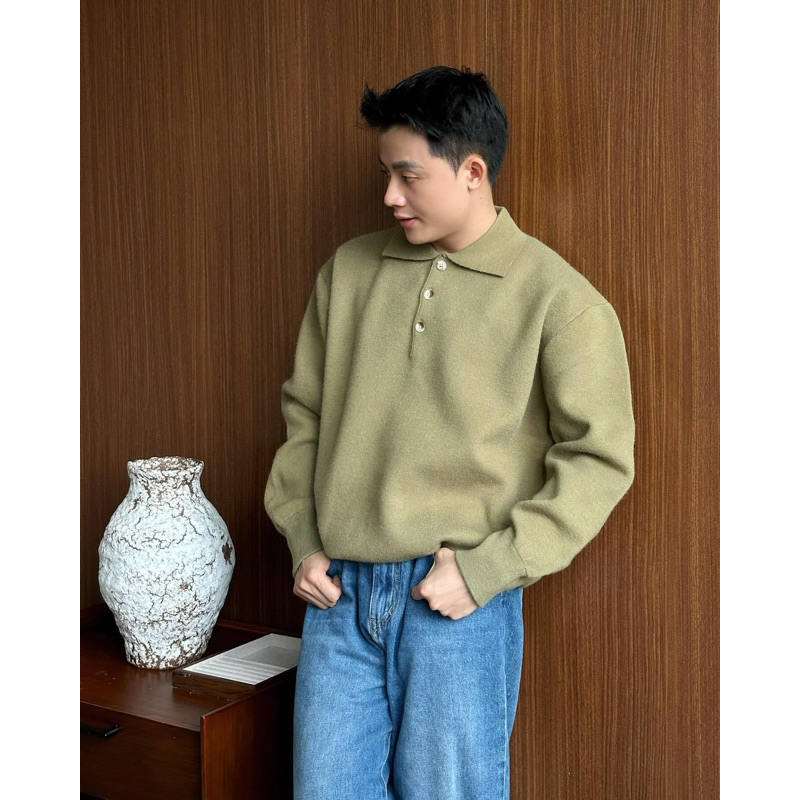 Sweatshirt polo 3 colors เสื้อแขนยาวสเวตเตอร์  A6