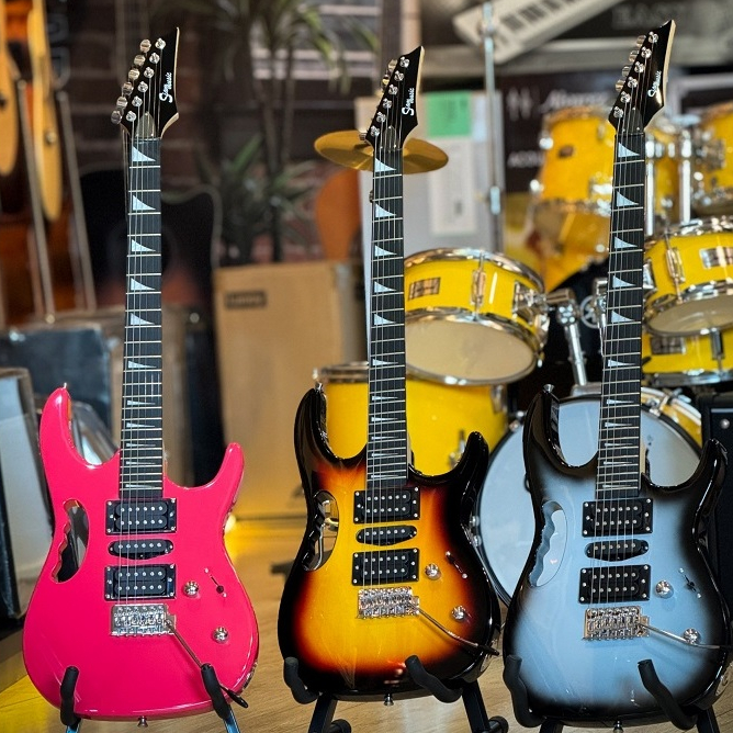 [โค้ดลด1000-📸]  กีต้าร์ไฟฟ้า Siam Music ทรง Ibanez IB-170 HSH เล่นได้หลายแนว แถมฟรี ปิ๊ก3อัน สายแจ็ค