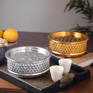 ถาดรองน้ำชาน้ำรั่วได้ อลูมิเนียม งานฉลุลายของประเพณีไทยโบราณ…