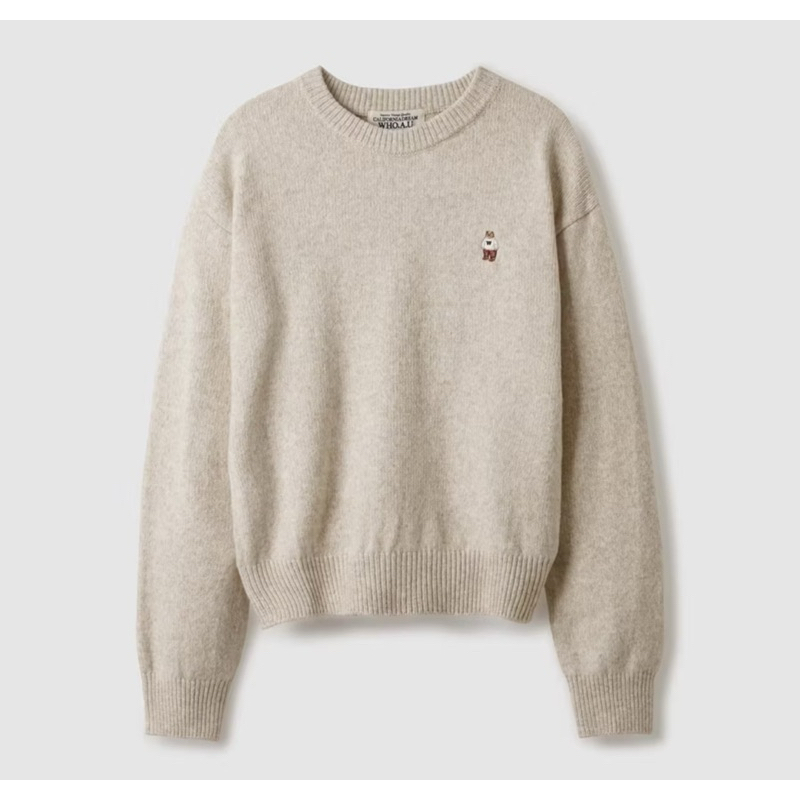 WHO.A.U sweat Oatmeal S แท้ 💯