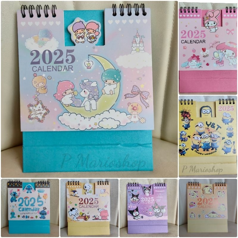พร้อมส่ง ปฏิทิน2025กระดาษหนา ปฏิทินตั้งโต๊ะ2025 ค่าส่งถูกสุด กระดาษหนาแข็ง งานไดคัด ด้านหลังจดบันทึกได้ ส่งในไทย
