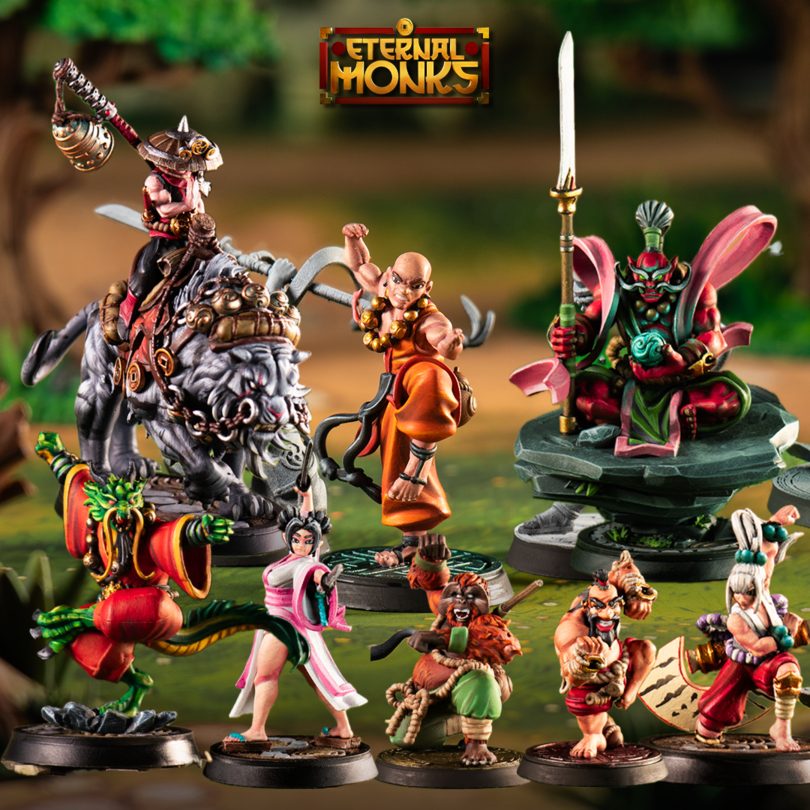 [NEW] DnD Miniature I ชุดอรหันต์นิรันดร์ I รวมสาย Monk (งานเรซิ่นยังไม่ลงสี) ฐาน 1-2.5 นิ้ว