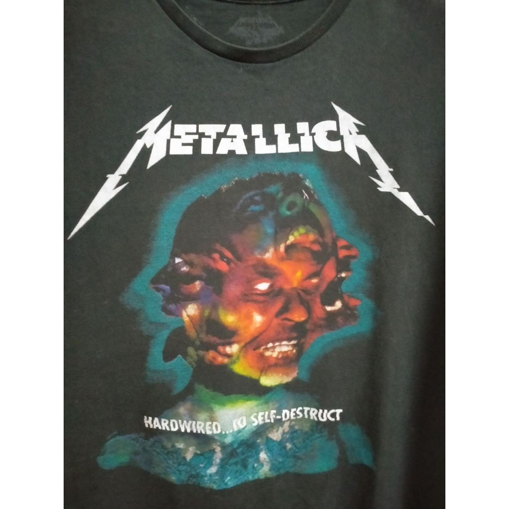 Metallica hardwired to destruct tour 2017 เสื้อยืดมือสอง size L