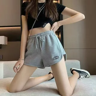 CC-30603 กางเกงขาสั้นสไตล์สปอร์ตหญิง ขาเว้า ผ้าไม่หนาไม่บาง ผ่อนคลาย ใส่อยู่บ้าน