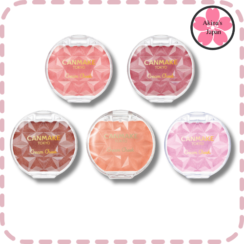 Canmake Cream Cheek Pearl Mousse Gel Blush 4.2g.ครีมบลัชเนื้อเพิร์ลที่มีเนื้อสัมผัสนุ่มนวลและเบาสบาย