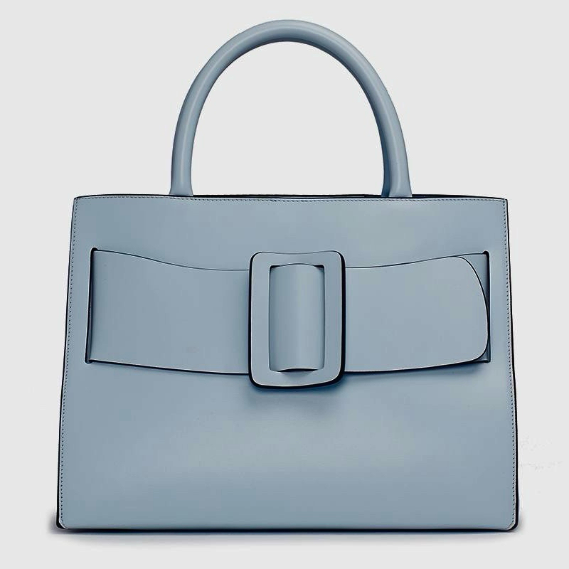 BOYY Bobby 32 Blue Leather Tote กระเป๋าบอย กระเป๋าสีฟ้า กระเป๋าสีบลู