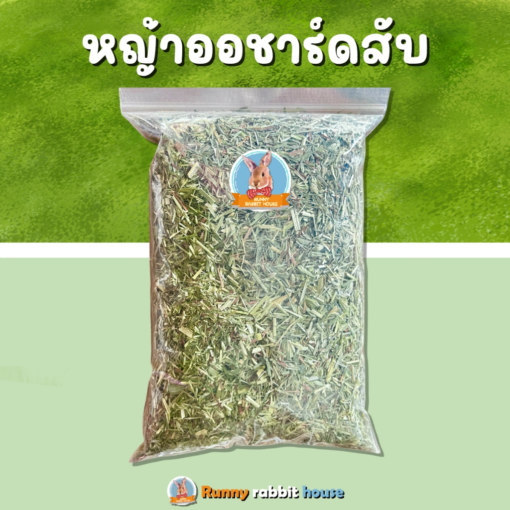 หญ้าออชาร์ดสับ นิ่มๆ หอมๆ ไฟเบอร์สูง โปรตีนกลาง ไขมันต่ำ อาหารสำหรับสัตว์ฟันแทะ