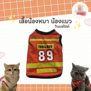 เสื้อหมา เสื้อแมว Set.1 (เบอร์ 1-6) ลายน่ารัก ลายขนส่ง เสื้อผ้าสัตว์เลี้ยง กระต่าย แฟชั่น ผ้านุ่ม
