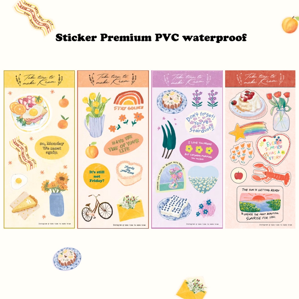[Take Time To Make Kraam] Sticker Premium PVC สติ๊กเกอร์กันน้ำ