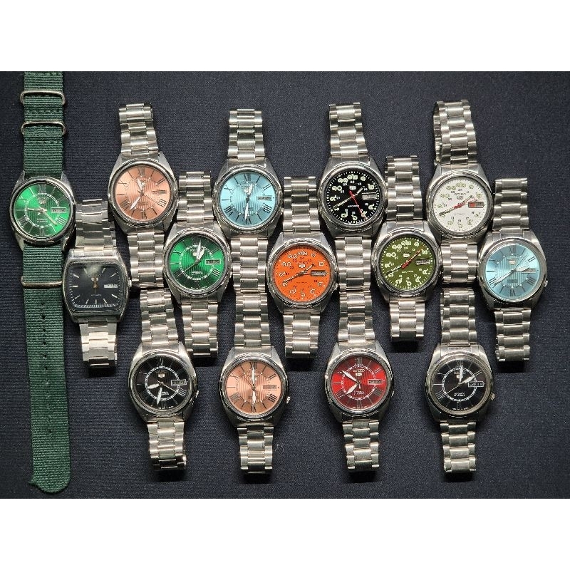 นาฬิกา ไซโก้  แท้มือสองออโต้ Automatic seiko5 7009,7S26 หลังทึบ หลังใส