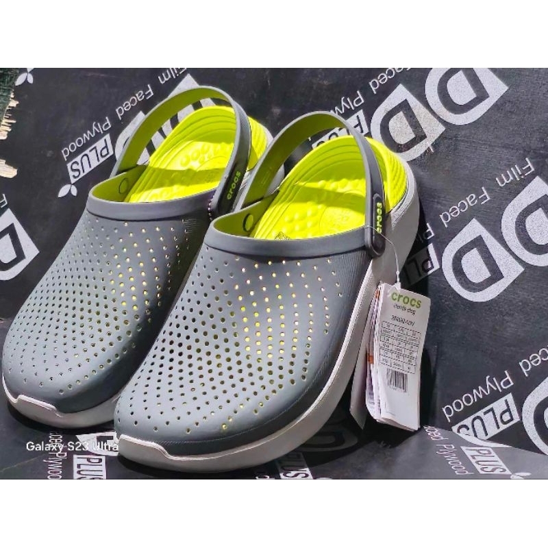 Crocs Lite Ride Clog รองเท้าแตะ แบบลำลอง มาใหม่สุดฮิต ใส่ได้ทุกเพศ มีส่วนลดราคา
