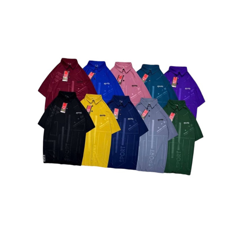 ส่งไวพิเศษเสื้อกีฬา​Sport​ ทรงตรงชายใส่ตีแบด​ เล่นบอล​ วิ่ง​ ระบายอากาศได้ดีใส่สบาย​ ไม่ง้อเตารีด