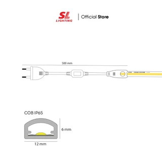 SL LIGHTING | Accessories LED Strip Light COB IP65 220V อุกรณ์เสริมไฟเส้นแอลอีดี สวย สว่าง สมูท IP65 กันน้ำ