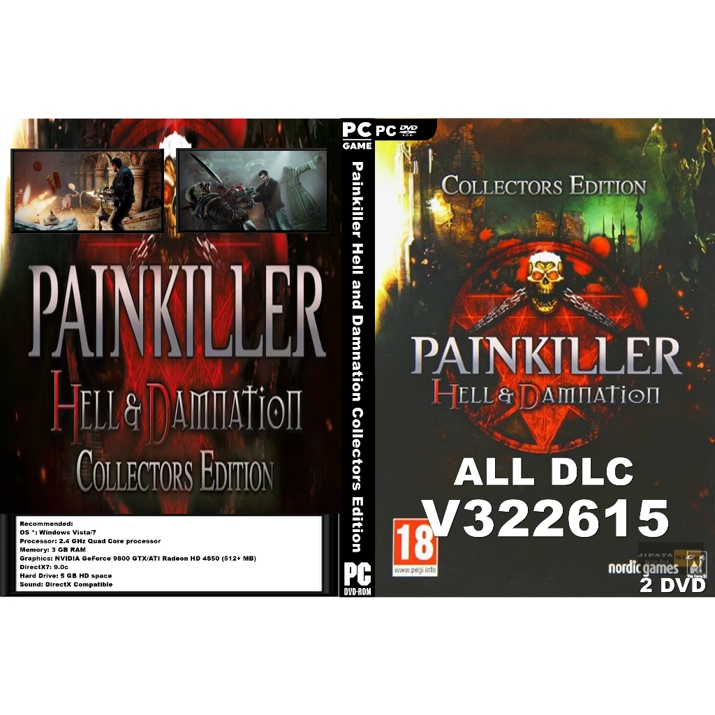 แผ่น Game PC Painkiller Hell and Damnation Collectors Edition (2DVD)