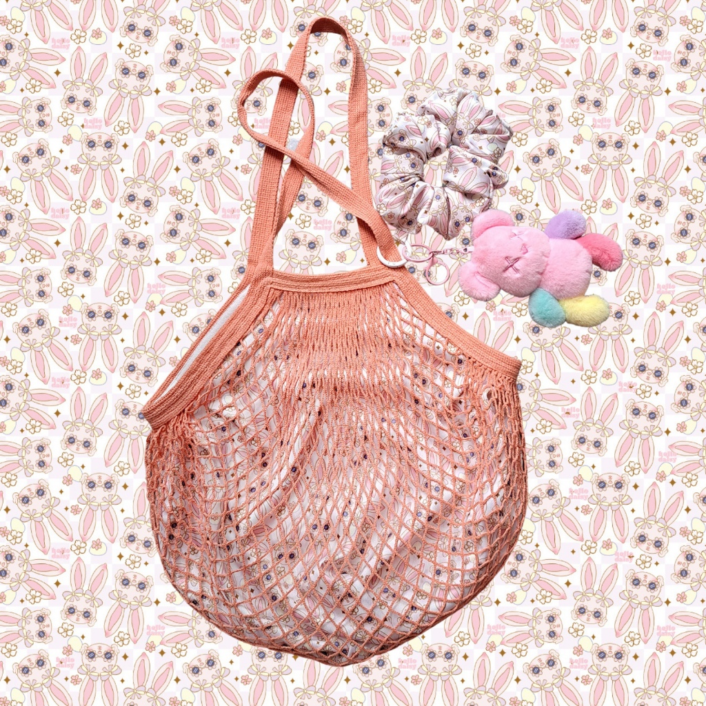 HelloDaisy - Dream Net bag -Pink Bunny