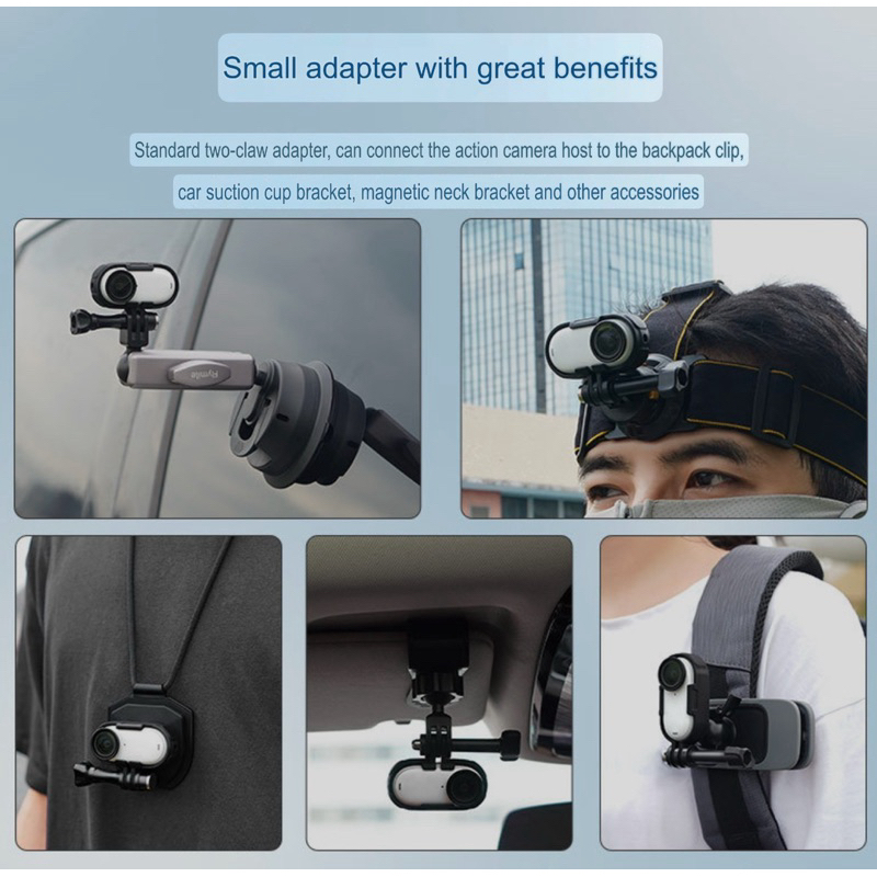 FLYMILE เคส แนวนอน และ แนวตั้ง สำหรับ INSTA360 Go3S , GO3  Horizontal and vertical PROTECTIVE FRAME (plastic) เฟรม