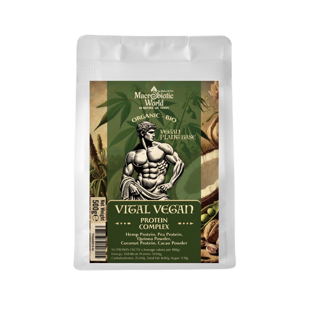 Organic/Bio Vital Vegan Protein Complex | 500g | Plant-Based Protein | Gluten-Free | No Sugar Added