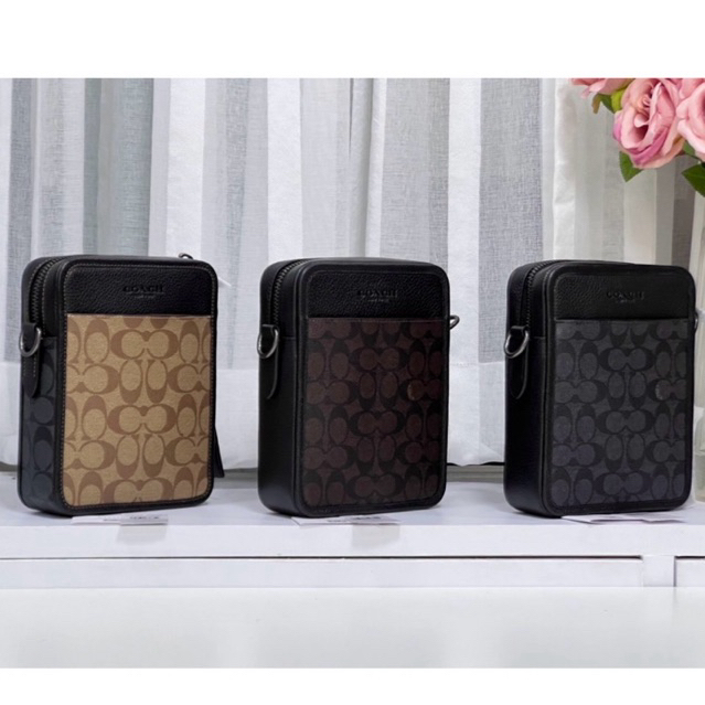 ^_^ ลดเพิ่มทุกวัน:โค้ดคุ้ม Xtra+ส่วนลดร้านค้า^_^ พร้อมส่ง แท้ Sullivan Crossbody In Signature Canvas สะพายข้างชาย
