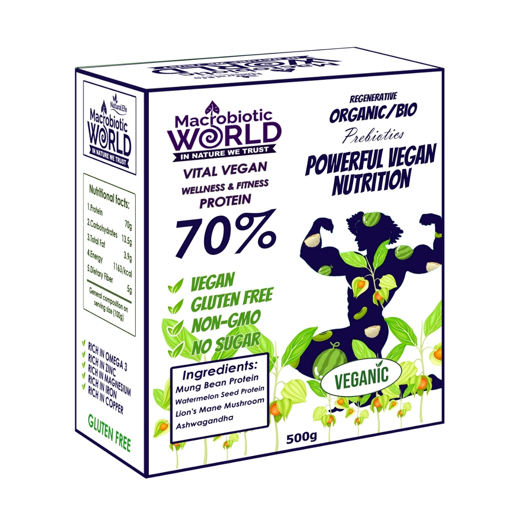 Organic/Bio Powerful Vegan Nutrition Protein 500g