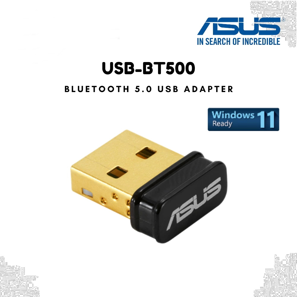 ASUS (USB-BT500) Bluetooth 5.0 USB Adapter with Ultra Small Design