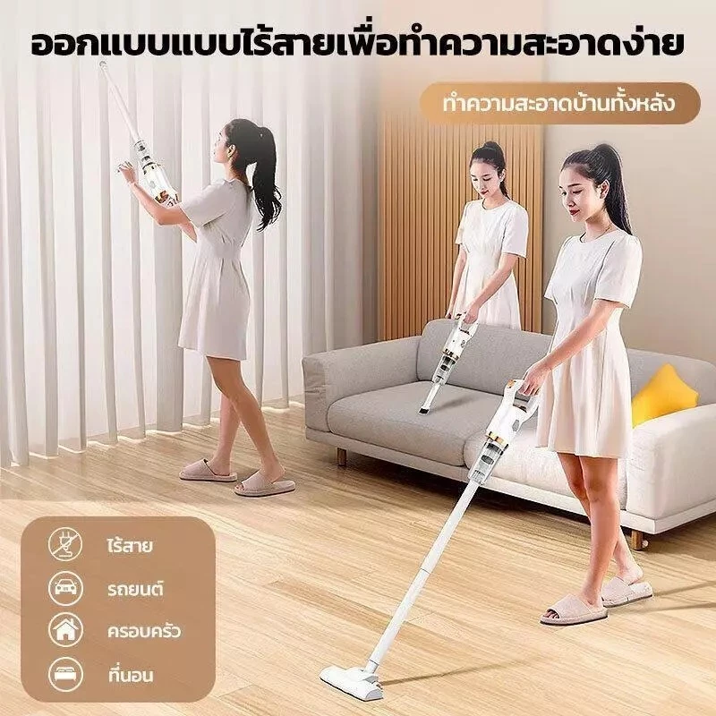 เครื่องดูดฝุ่นไร้สาย 3 in 1 แบบพกพา thumbnail 3