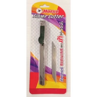 มีดคัตเตอร์สแตนเลส ตราม้า Silver H-111