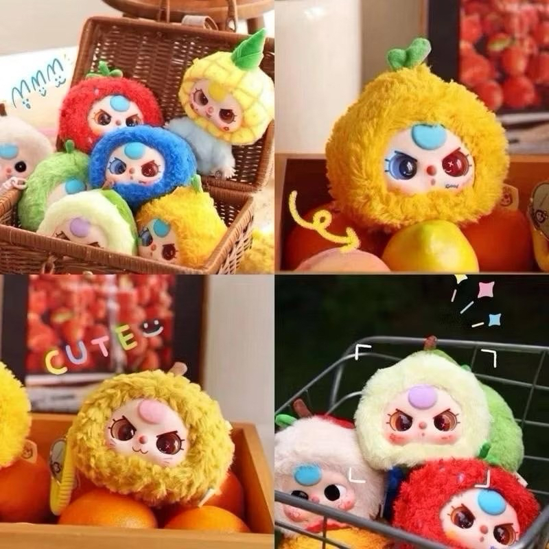 พร้อมส่ง กล่องจุ่มพวงกุญแจเบบี้ทรีผลไม้ Babythree fruit v.4 มีกลิ่นหอม งานแท้100%