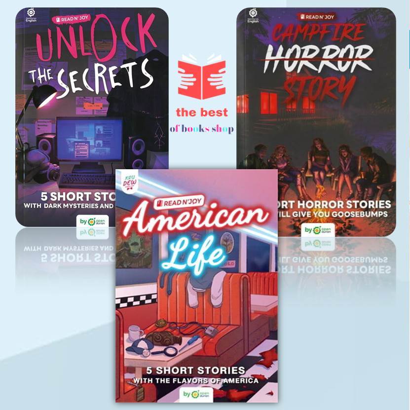 หนังสือRead N' Joy: American Life,CAMPFIRE HORROR STORY,UNLOCK THE SECRETSและ50 SHORT STORIES: ONLY 