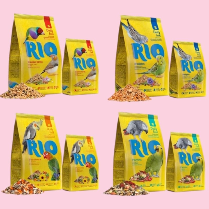 RIO Daily food อาหารนกเกรดพรีเมี่ยม อาหารสำหรับนกแก้ว นกสวยงามทุกสายพันธุ์