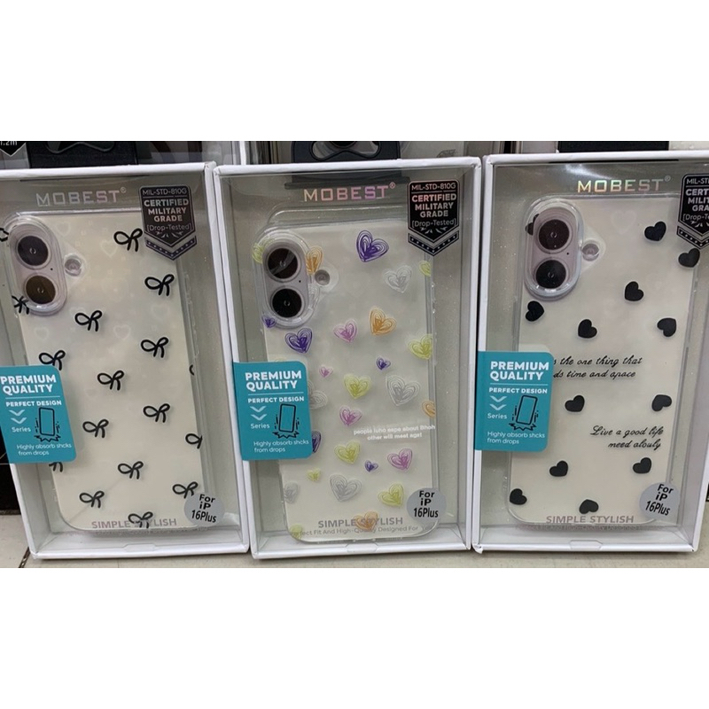 เคสMobestโฮโลแกรมหัวใจ โบมีรุ่นlp13/14,13pro Max，14promax,15,15promax,16,16pro,16plus,16promax