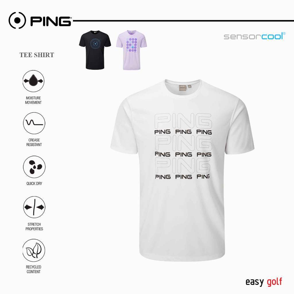 PING TEE SHIRT   PING T-SHIRT MEN'S  เสื้อยืดผู้ชาย  เสื้อยืดคอกลม