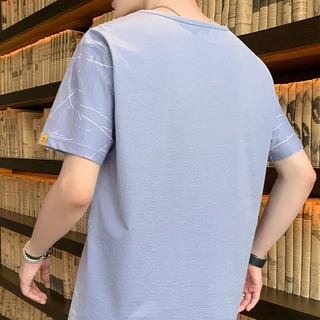 LHSunday ขายดี เสื้อผู้ชาย เสื้อแขนสั้นคอแต่งกระดุม ผ้ายืด เนื้อดีไม่ร้อนลายหินอ่อนเท่ๆ โทนสีสุภาพ แบบแมนๆ ใส่สบาย