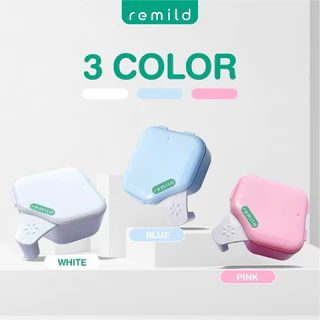 Remild กล่องแช่ฟันปลอม กล่องแช่รีเทนเนอร์ 2 ชั้น ขนาดใหญ่ 1 ชิ้น Remild denture retainer cleaner case กล่องรีเทนเนอร์