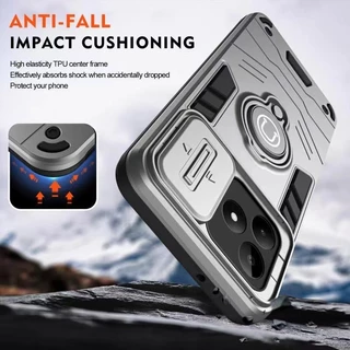 Ring เคสสไลด์กล้อง Case Oppo Realme C85 C75 C75X C61 C63 C53 C51 Realme Note50 Note70 Xกันกระแทก เคสขาตั้ง แม่เหล็ก