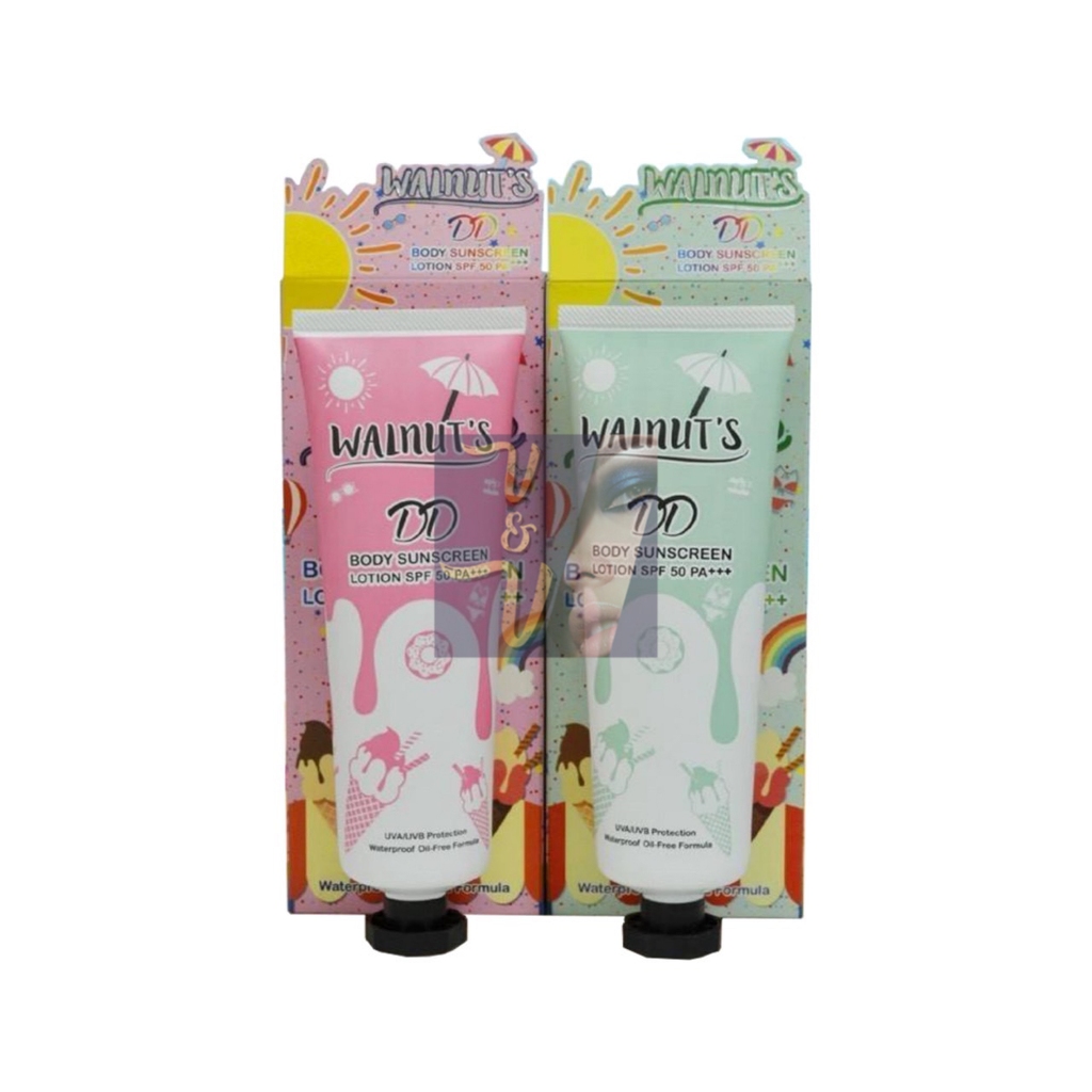 (135ml.) Walnut's DD Body Sunscreen Lotion SPF50 PA+++ วอลนัท ดีดี บอดี้ ซันสกรีน
