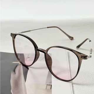 ALP แว่นกรองแสง เลนส์ชมพู เลนส์บลัชออน Computer Glasses กรองแสงสีฟ้า ทรงหยดน้ำ รุ่น ALP-BB0103