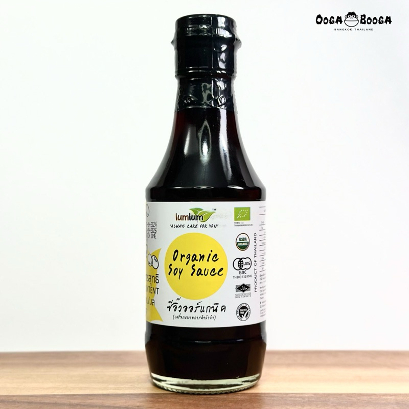 ซีอิ๊ว เจ ซอสปรุงรส ออร์แกนิค 200ml. lumlum organic soy sauce