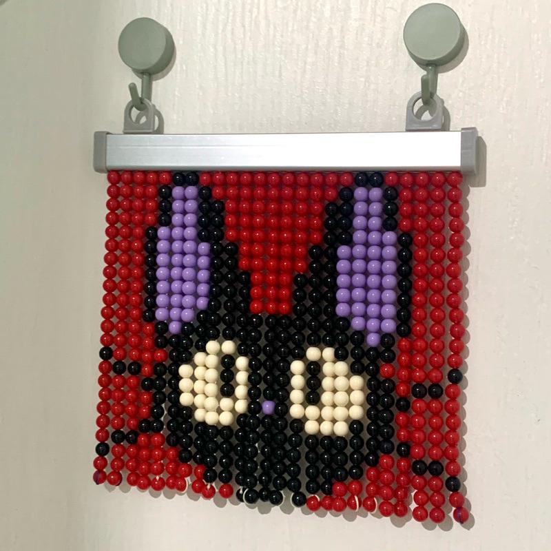 (pre-order) ม่านลูกปัด Black cat (jiji) 🐈‍⬛ *เปลี่ยนเป็นแท่งไม้