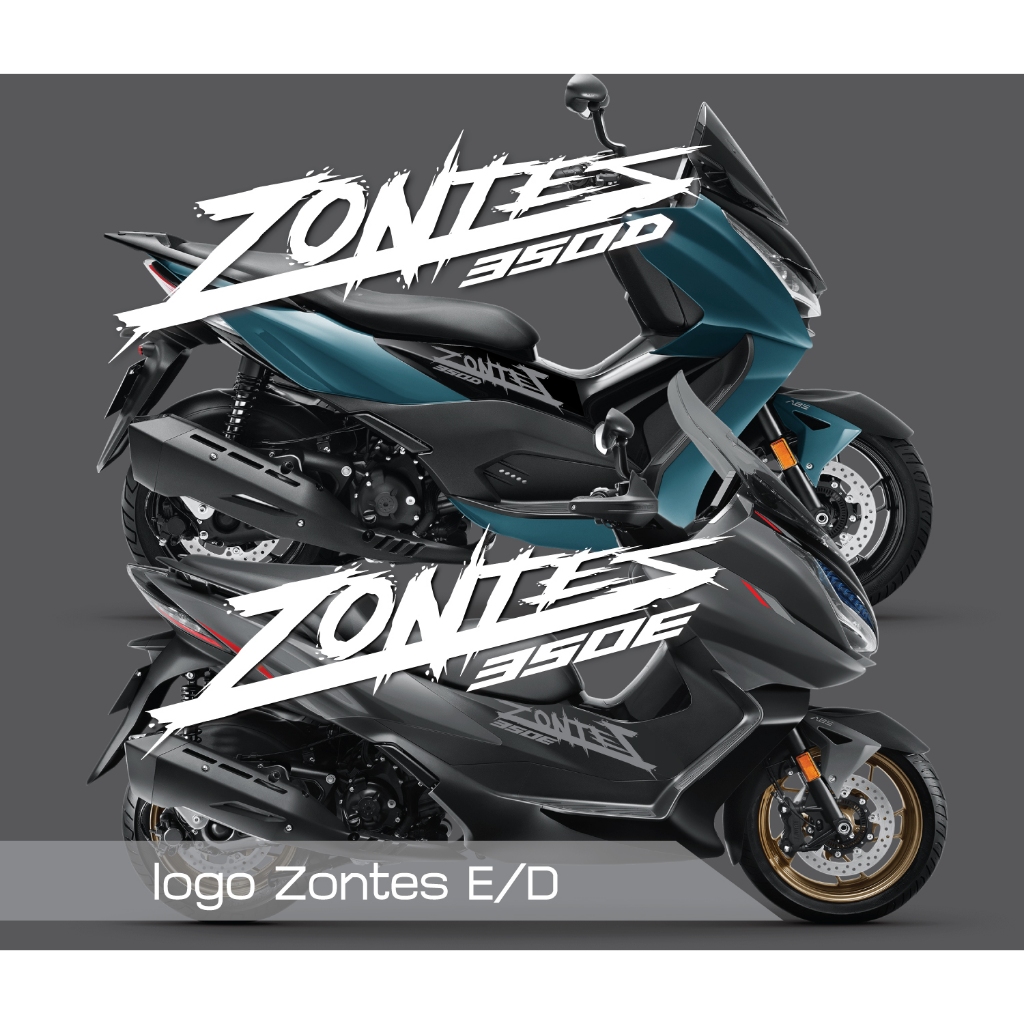 สติ๊กเกอร์ logo ZONTER E/D คู่ ติดกาบข้าง
