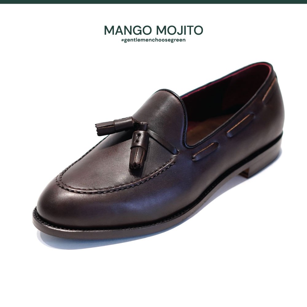 [Pre-Order] MANGO MOJITO รองเท้าหนังรุ่น ML Tassel Loafer สี Brown