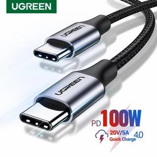 UGREEN สายชาร์จ USB-C to USB-C 100W/5A สายไนลอนถัก ทนทาน ชาร์จเร็ว PD Charge สําหรับ โทรศัพท์มือถือ แท็บเล็ต