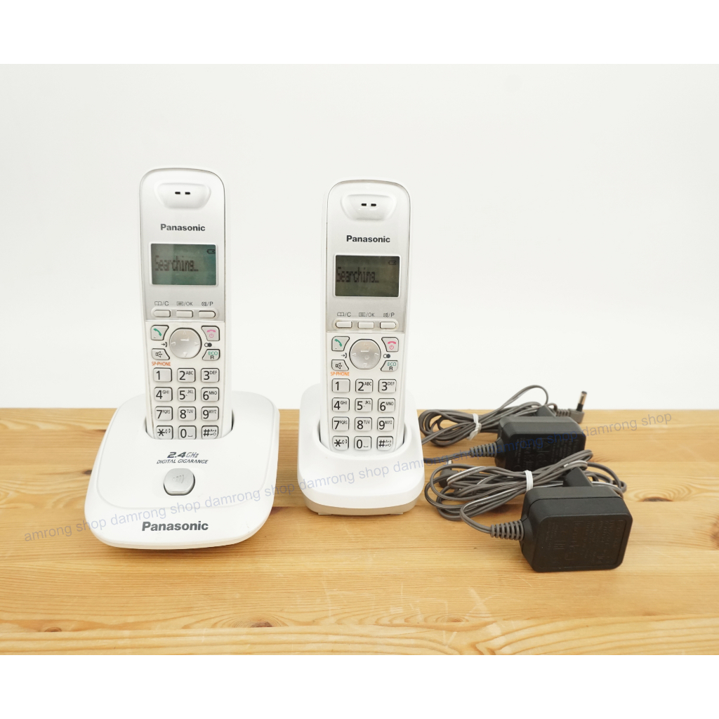 โทรศัพท์ไร้สาย (2เครื่อง) Panasonic KX-TG3551BX มือ 2 สีขาว