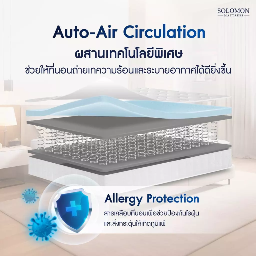 Solomon ที่นอนสปริง รุ่น Cornflaks หนา 9 นิ้ว ยอดขายกว่า 180,000+ หลัง thumbnail 3
