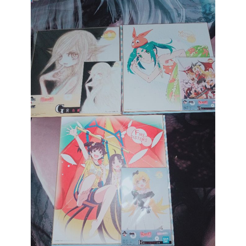 BANDAI Ichiban Kuji Monogatari Series OSHINO SHINOBU Signature board JAPAN