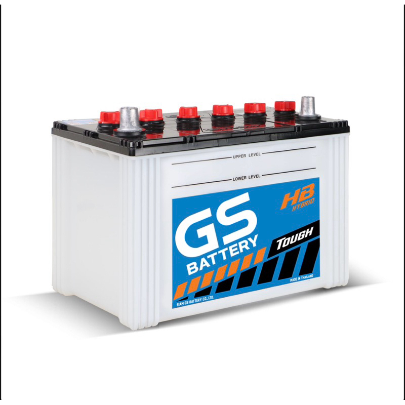 แบตเตอรี่รถยนต์ GS EXTRA120L กระบะ,ปิ๊กอัพ 80 แอมป์  (ขั้วบวกอยู่ทางด้านซ้าย)