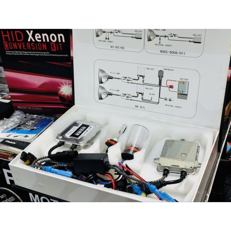 XENON ชุดหลอดไฟ ซีนอน ครบชุด ballast xenon emc 55w แท้ สว่างพิเศษ รุ่นใหม่ ร้อนน้อย มาตรฐาน Germany เยอรมัน